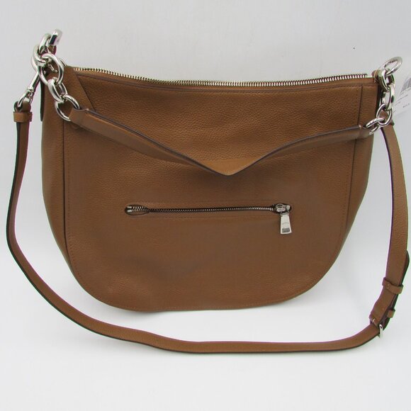 Coach Light Brown Saddle Pebbled Leather Chelsea Hobo Handbag Purse NWT - Picture 2 of 11